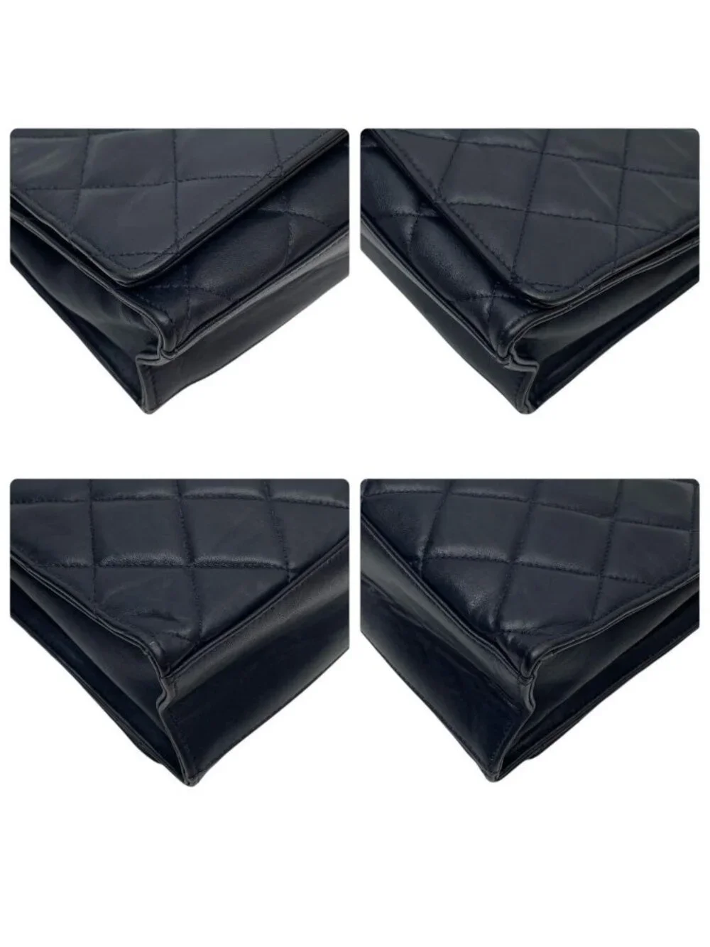Chanel Quilted Lambskin Circle Logo Chain Shoulder